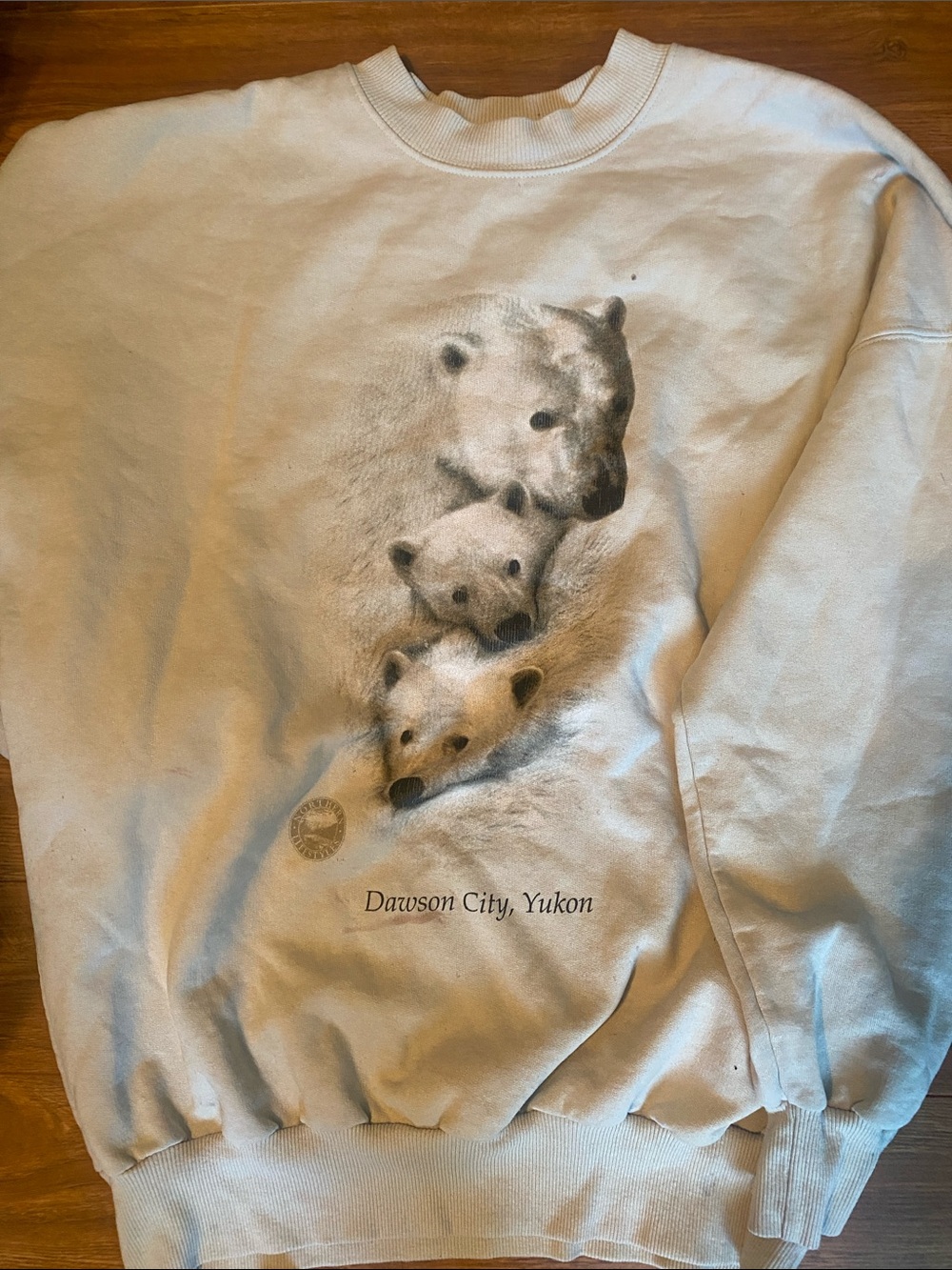 Vintage Dawson City Yukon Polar Bear Graphic Sweatshirt
